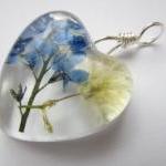 Dried Flower Resin Pendant,..