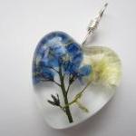 Dried Flower Resin Pendant,..