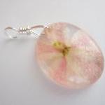 Dried Flower Resin Pendant,..