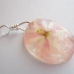 Dried Flower Resin Pendant,..