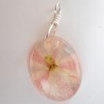 Dried Flower Resin Pendant,..