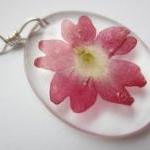 Dried Flower Resin Pendant,..