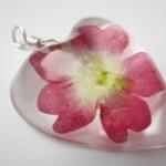 Dried Flower Resin Pendant,..