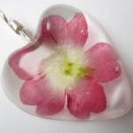 Dried Flower Resin Pendant,..