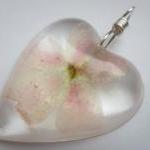 Dried Flower Resin Pendant,..
