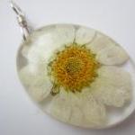 Dried Flower Resin Pendant,..