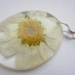 Dried Flower Resin Pendant,..