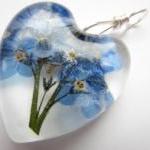 Dried Flower Resin Pendant,..