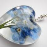 Dried Flower Resin Pendant,..