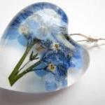 Dried Flower Resin Pendant,..