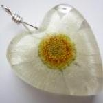 Dried Flower Resin Pendant,..