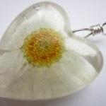 Dried Flower Resin Pendant,..