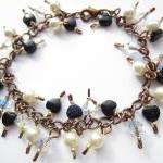 Goldstone Bracelet, Swarovs..