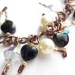 Goldstone Bracelet, Swarovs..