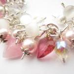 Cluster Bracelet, Pink Swar..