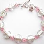 Crystal Bracelet, Glass Bea..