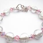 Crystal Bracelet, Glass Bea..