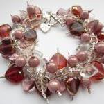 Cluster Bracelet, Pink Brac..