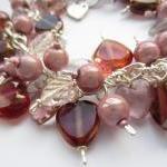 Cluster Bracelet, Pink Brac..