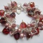Cluster Bracelet, Pink Brac..